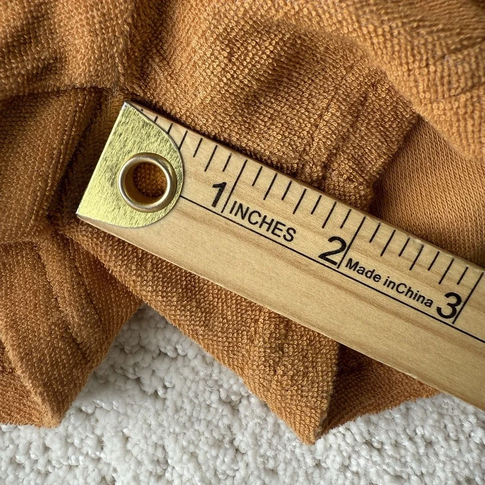 Dandy Del Mar Women's Terry Shorts‎ Size Large Burnt Sienna 2